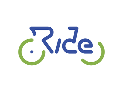 Ride Revision art bike colors font logo ride type typeface