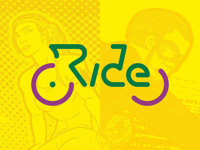 Ride - Complete Project bike cycling design graphic illustration poster ride tricycle