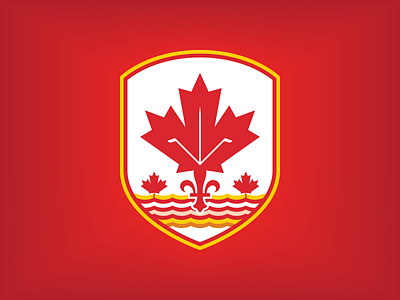 Canada 150 bacon canada logo maple north playoff shield sticker sticker mule