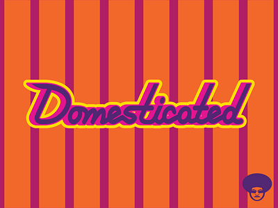 Domesticated color design font graphic type