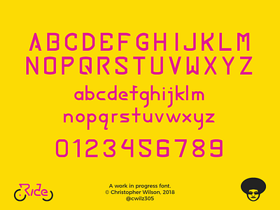 Ride Font design font ride type typeface