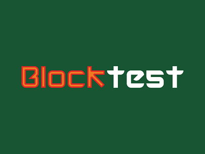 Blocktest Font block font type typeface