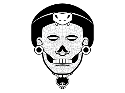 Aztec Death Mask aztec mexico