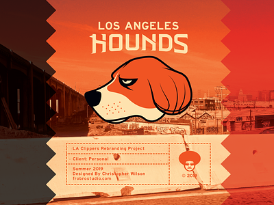 Los Angeles Hounds - Branding WIP animal art basketball branding california design graphic design logo los angeles nba sports vector
