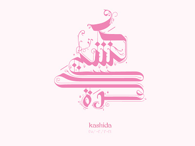 Kashida | كشيده arabic calligraphy arabic typography calligraphy clever design kasheeda kashida line mark minimal typo