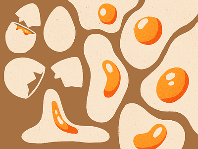 Egg. illustration procreate retro
