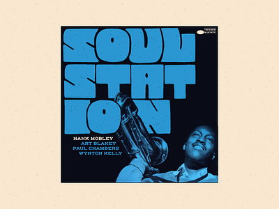 Soul Station – Hank Mobley handlettering illustration jazz lettering midcentury retro vintage
