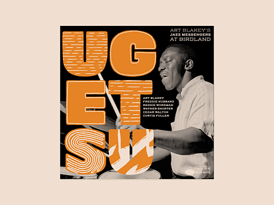 Ugetsu – Art Blakey & the Jazz Messengers art blakey handlettering illustration jazz midcentury music procreate retro vintage