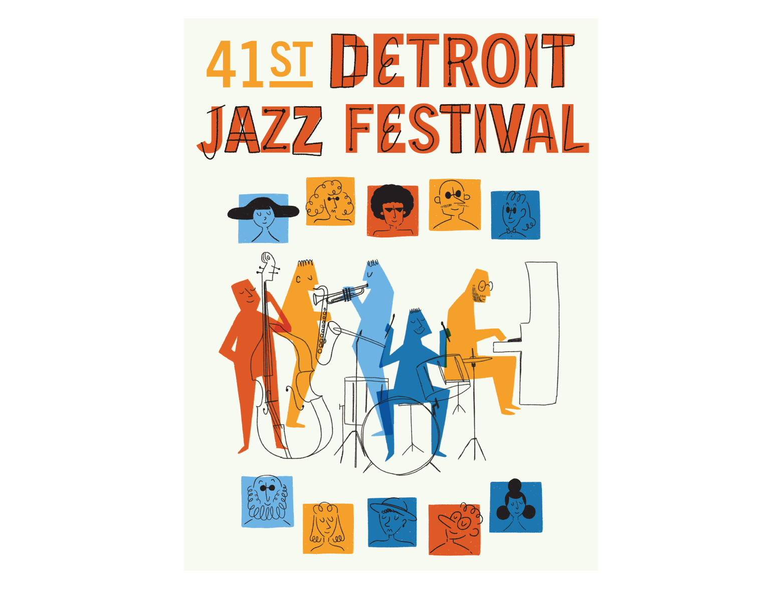 Detroit Jazz Festival Poster by Madison Summers on Dribbble