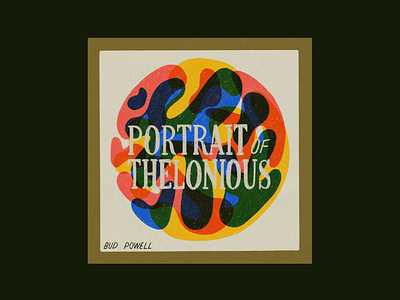 Portrait of Thelonious – Bud Powell bud powell illustration jazz music retro thelonious monk