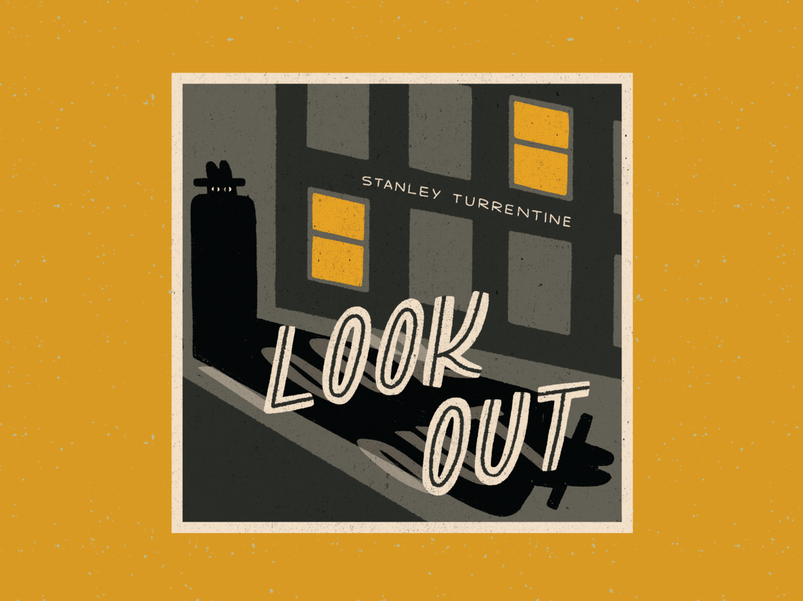 Look Out - Stanley Turrentine illustration jazz procreate record cover retro spy vintage