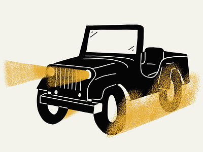 Off Roadin’ car illustration jeep off road