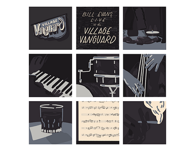 Live at the Village Vanguard bill evans illustration jazz procreate retro vanguard village vanguard vintage