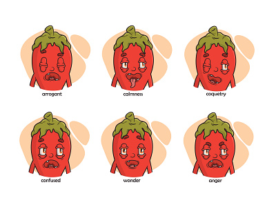 Emotions of red hot pepper