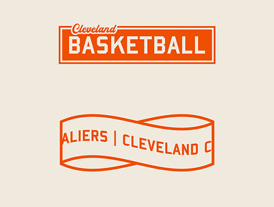 Cleveland Cavaliers Badge Set badge basketball cavaliers cleveland design logo vintage