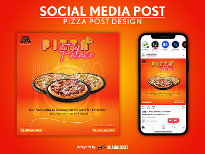Social Media Post | Burger Post Design restaurant