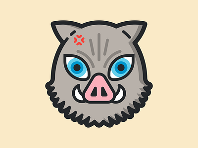 Demon Slayer Inosuke Mask By Cesar Castro On Dribbble