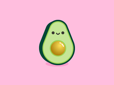 Cute Avocado Avo-cute-do by Breton Brander on Dribbble