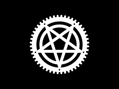 Pentacrank bici bicicleta bicycle bike crank icon logo pentagram plato