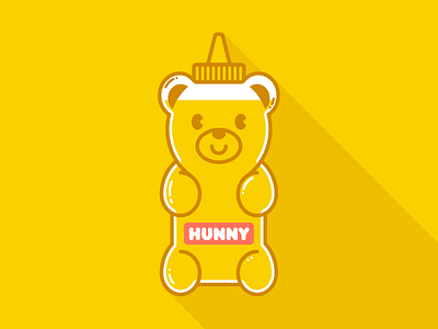 Hunny Bear bear honey illustration ilustración miel oso