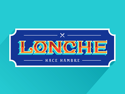Lonche blog comida food lettering rótulo