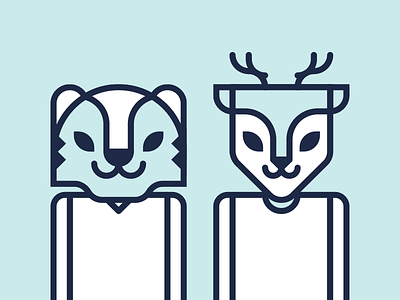 Roma & Nuki buck character deer mascara mask personaje tiger tigre venado