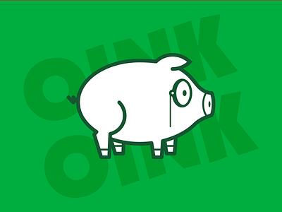 Oink Oink: Piggy Bank alcancia cerdo hucha logo pig piggy bank