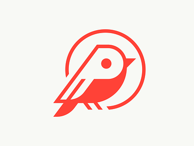 Petirrojo bird icon logo p pajaro petirrojo robin