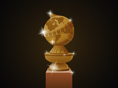 Golden Globes award golden globes illustration ilustración
