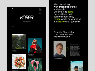 Korpr Website branding design web desing