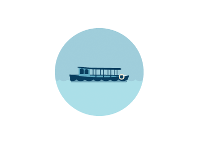 Animated Mini Boat animation boat england gif illustration sailing simple uk