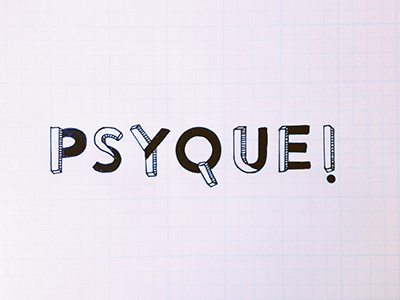 Psyque illustration lettering letters psyque type typography