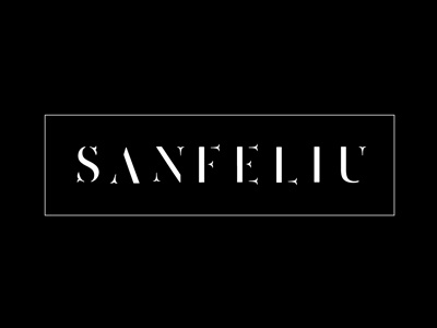 Sanfeliu elegante expensive girly jewelry letters logo minimal minimalistic serif structure type typography