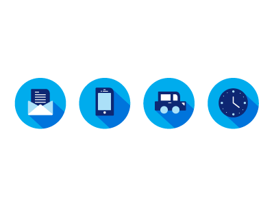 Icons for Clinicas Alvarenga dentist alvarenga icons directions contact email phone illustration vector art clock car dental clinic