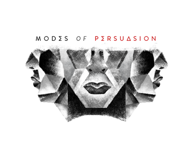 Modes of Persuasion album cover faces greek illustration texture
