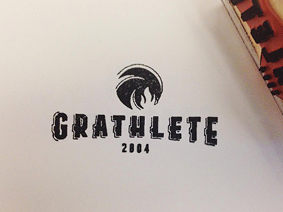 Grathlete Stamp basketball fire logo phoenix stamp