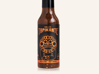 Hot sauce label deity god hot sauce label mexican mexico spicy