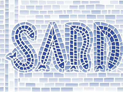 Sardinas Copy fish illustration mosaic texture sardines tiles