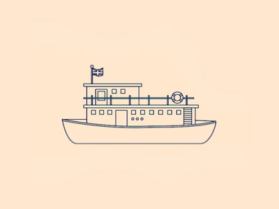 British Mini Boat boat british england icon illustration sailing shape simple vector art