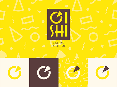 OISHI Dessert Box Logo branding branding identity cake logo graphic design logo