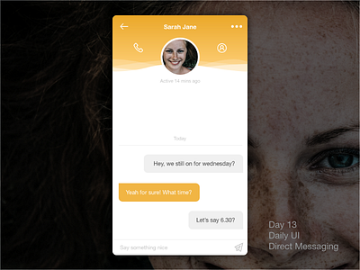 Daily UI #13 - Direct messaging