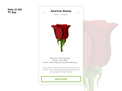 DailyUI #25 - Tv App app low minimal mobile poly tv ui vector