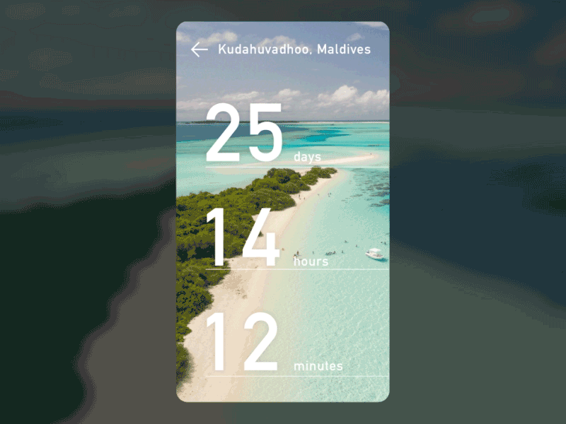 Daily UI #14 - Countdown timer beach countdown dailyui fun holiday sun timer vacation