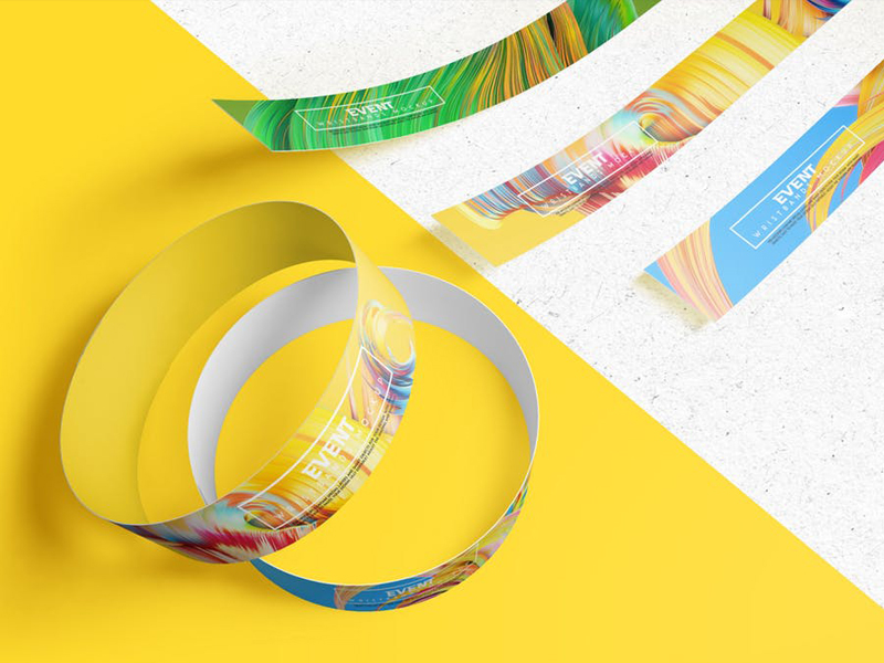 Download Event Wristbands Mockup By Wutip On Dribbble