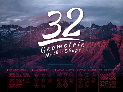 Vector Geometric Mask Shapes Vol3