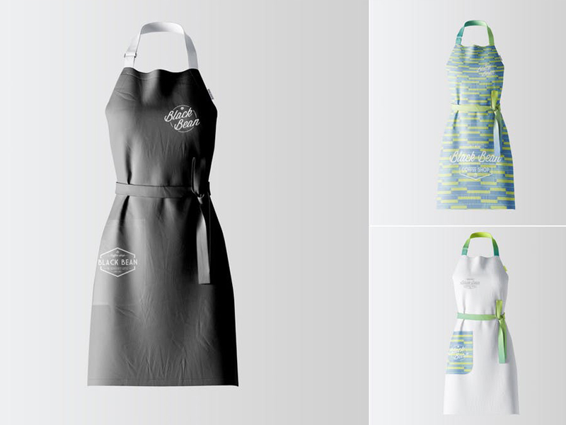 Download Restaurant And Home Kietchen Apron Mockup by Wutip on Dribbble