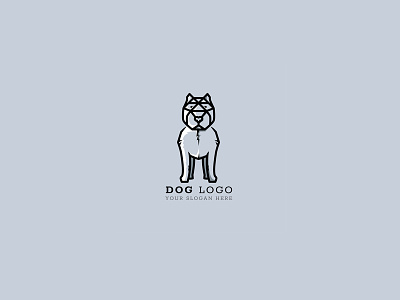 Dog Logo Template animal animals dog icon identity logo logos pet simple symbol template vector
