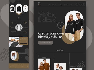 Victor Lebed graphic design onlinestore ui ux ux design webdesign website