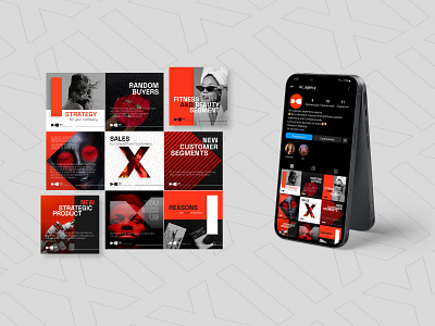 IXI branding des design graphic design illustration instagram logo mobile mobiledesign red ui ux ux design