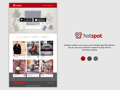 creative landing page | hotspot